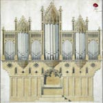 Orgel Alfeld, originale Prospekt-Entwurfszeichnung von Heinrich Schaper