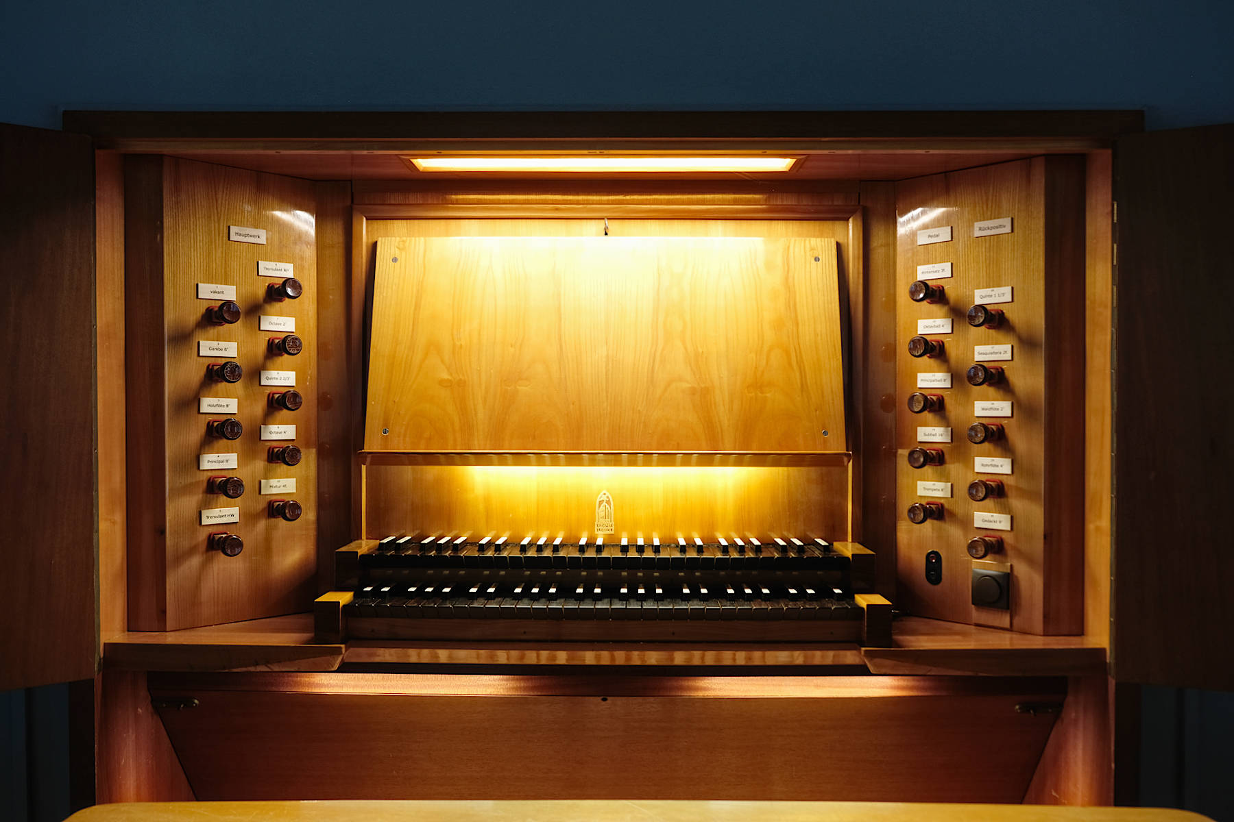 Orgel Fissau - Spieltisch